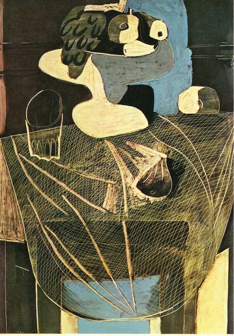 Picasso Still life with fishing net 1925